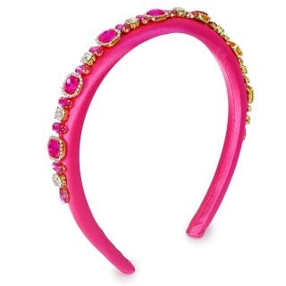 Diadema Ancha Esponjosa Forrada Tela Con Línea De Piedras Blancas Y Color 13 Cm | WPP0003