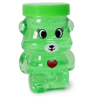 Slime Juguete Didáctico Chico En Bote De Oso Estampado Love Corazón Colores Glitter 6.9 Cm | JH-J2037-2