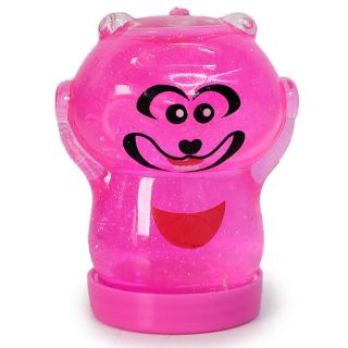 Slime Juguete Didáctico Chico En Bote De Ardilla Feliz Colores Glitter 6.9 Cm | JH-J2037-3