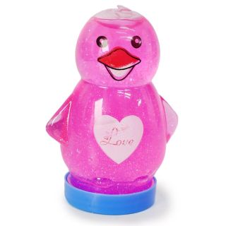Slime Juguete Didáctico Chico En Bote De Pingüino Corazón Love Colores Glitter 7.6 Cm | JH-J2037-4