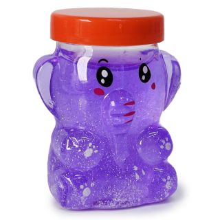 Slime Juguete Didáctico Chico En Bote De Elefante Sentado Colores Glitter 6.9 Cm | JH-J2037-6