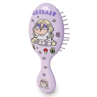 Cepillo De Plástico Mediano Ovalado Con Cerdas Suaves Estampada Muñecas 13.5 Cm | KUN-3758