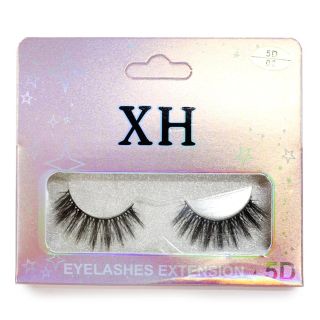 Pestañas Postizas Seminaturales HX Con Efecto 5D En Estuche Rosa Estrellas 11 Cm | XH6908