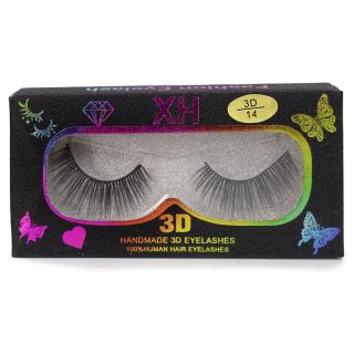 Pestañas Postizas Seminaturales Con Efecto 3D XH En Estuche Negro Glitter Mariposas 11 Cm | XH4696