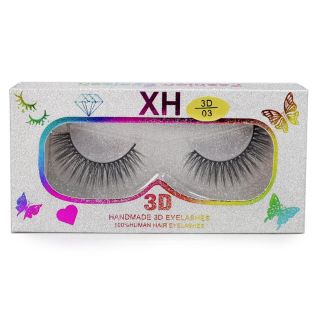 Pestañas Postizas Seminaturales Con Efecto 3D XH En Estuche Plata Glitter Mariposas 11 Cm | XH4696
