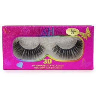 Pestañas Postizas Seminaturales Con Efecto 3D XH En Estuche Fiusha Glitter Mariposas 11 Cm | XH4696