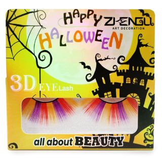 Pestañas Postizas Sintéticas De Fantasia Largas En Varios Colores Caja Dorada 11 Cm | MK-J-5