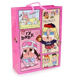 Bolsa Para regalo Mediana De Colores Estampada Bebés Poderosas 24 x 18 Cm | 25MK-D-65