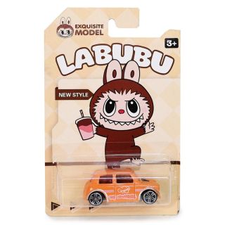 Carro De Colección Chico Hot De Metal En Color Naranja Estampado Muñeco Labu 5.7 | XC001