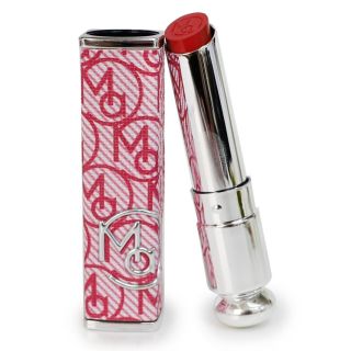 Labial Stick MocMallure Con Aroma Frutal Envase Rosa Estampado Vinil Y Línea Plata 8.5 Cm | HKH-2336