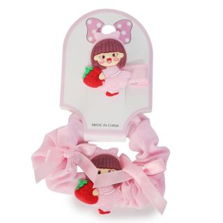 Dona Corrugada Elásticas Con Moños Y Pico Garza Con Muñeco De Goma En Blíster 11 Cm | SPZ-370