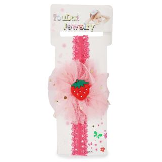 Valerina Elástica De Colores Bordada Delgada Con Flor Encaje Y Dije De Goma 16 Cm | STD-611