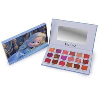 Sombra Para Ojos Con 18 Tonos PLOUISE En Estuche Cartera Azul Princesa Bebe 17.3 Cm | T18-14