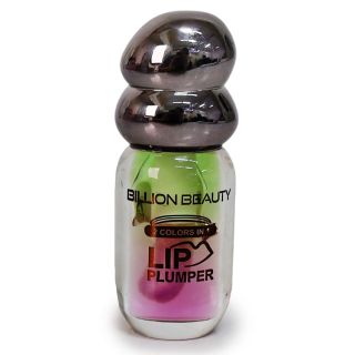 Lip Gloss Brillo Labial Humectante Bicolor En Envase Ovalado Tapa Negra Metalizada 7.5 Cm | HCY-8026