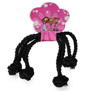 Ligas Nudo Elásticas Gruesas Grabada Líneas Color Blanco Y Negro Espiral 15 Cm | TPJ-210