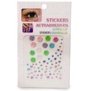 Sticker Piedras Y Flores Decorativas Para Todo Tipo De Usos Varios Colores 17.5 Cm | TH35-1