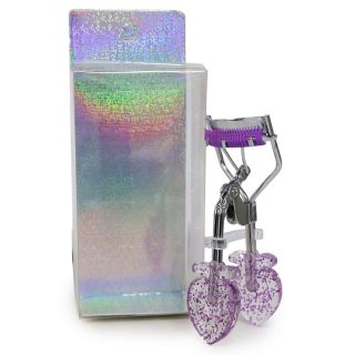 Enchinador De Metal Ovalado Con Cerdas Y Mango Figura Fresa Glitter Colores 10.2 Cm | ZXQ03969