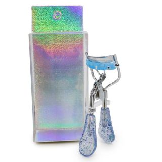 Enchinador De Metal Ovalado Con Cerdas y Mango Ovalado De Acrílico Glitter 10.2 Cm | ZXQ03971