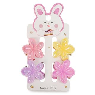 Pinzas Mini De Plástico En Forma De Flor Hawaiana Tornasol Colores Intensos 9 Cm | ZXQ04112