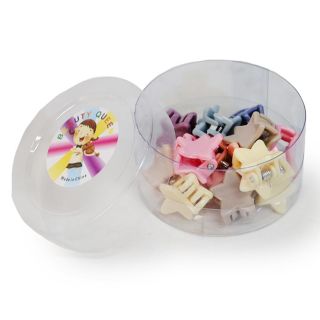 Pinzas Mini De Plástico En Forma De Estrellas Varios Colores Mate En Bote 5 Cm | ZXQ04144