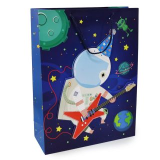 Bolsa Para Regalo Jumbo Rectangular Estampadas 3D Astronautas Espacio 41 x 31 Cm | ZXQ01478