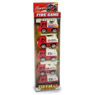 Camiones De Fricción Chicos Bomberos De Plástico Con Movimiento Rojos 33 Cm | AB-00411