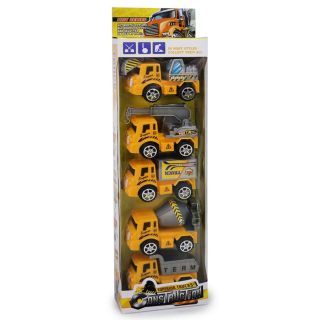 Camiones De Fricción Chicos Constructores De Plástico Con Movimiento Amarillos 33 Cm | AB-00411