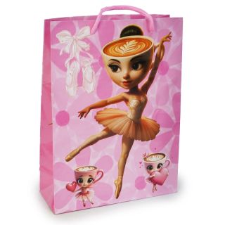 Bolsa Para Regalo Mediana Plastificada Estampada Tralaleros Colores 24 x 18 Cm | 25Mk-I-47