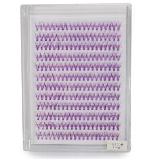 Pestañas Postizas Semi Sintéticas De Fantasía En Grupo Color Morado En Estuche 14.3 Cm | XQ-21-901