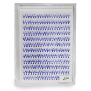 Pestañas Postizas Semi Sintéticas De Fantasía En Grupo Color Azul En Estuche 14.3 Cm | XQ-21-901