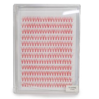 Pestañas Postizas Semi Sintéticas De Fantasía En Grupo Color Coral En Estuche 14.3 Cm | XQ-21-901