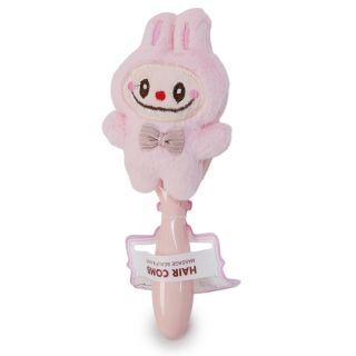 Cepillo De Plástico Mediano Ovalado Con Peluche Muñeco Feliz Varios Colores 19 Cm | 25MK-E-128