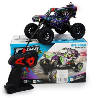 Camioneta Racer A Radio Control En Color Tornasol Todo Terreno Lanzadora De Humo 19 Cm | CL-YH481