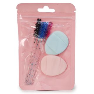 Esponjas Aplicadoras De Maquillaje Suaves Y Cepillos Para Ceja De Colores 13 Cm | 25MK-H-22