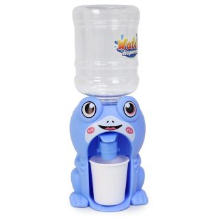 Despachador De Agua Mini En Base De Rana Azul Envase Transparente 18 Cm | FLA-1398