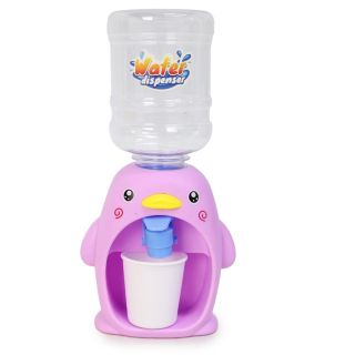 Despachador De Agua Mini En Base De Pingüino Lila Envase Transparente 18 Cm | FLA-1398