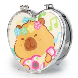 Espejo Doble De Bolsillo Chico Estampado Holograma Capibaras De 6.5 Cm | 7087