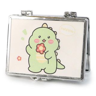 Espejo Doble De Bolsillo Chico Estampado Holograma Dinosaurios Bebe De 6.5 Cm | XH7092