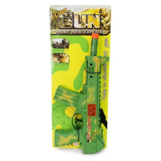 Metralleta De Plástico Mediana Fricción En Color Verde Camuflajeada 32 Cm | HW23081353