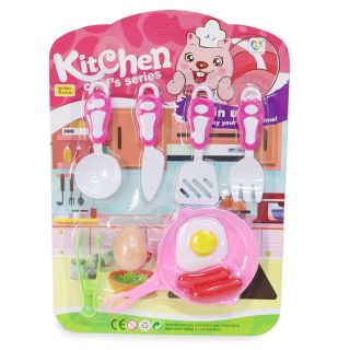 Sartén Con Huevito Salchichas Y Cucharas De Plástico Didácticas En Blíster 34.5 Cm | HW25025420