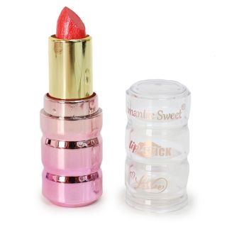 Labial Stick Con Aroma Y Brillos Romantic Sweet Colores Envase Bicolor Líneas Metalizados 8 Cm | SC25-F37
