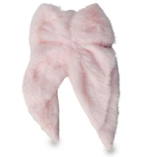 Pico Garza De Metal Con Moño Grande De Peluche Esponjoso Varios Colores 23 Cm | SC25-G86