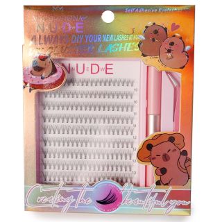 Pestañas Postizas Seminaturales En Grupo Con Delineador Pegamento Y Pinzas 19.5 Cm | HU-JM2021