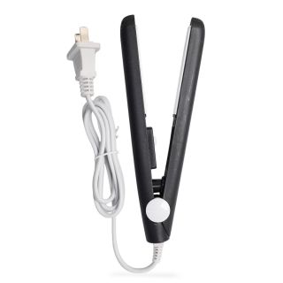 Plancha Mini De Cerámica Y Mango De Plástico En Color Negro Mate Eléctrica 16.5 Cm | HU-G10