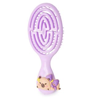 Cepillo Mediano De Plástico Ovalado Flexible Infantil Con Figura Capibara Bebé 14 Cm | HU-SZ2059