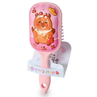 Cepillo De Plástico Mediano Cuadrado Apachurrable Estampado Capibaras 17 Cm | HU-SZ2052