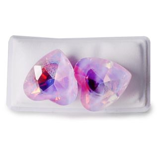 Aretes Chicos De Zirconia En Colores Pastel Tornasol Varias Figuras De 0.5 Cm | HU-ED2052
