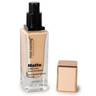 Maquillaje Líquido Hold Morning De Larga Duración Tonos Mate Envase Vidrio Rectangular 45 Ml | HF0088