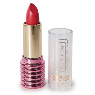 Labial Stick Miss Marona Tonos Mate De Larga Duración Con Aroma Envase Líneas Metalizadas 7.5 Cm | HK-205R