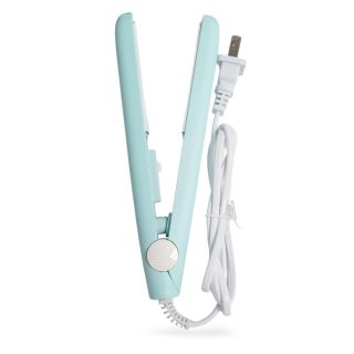 Plancha Mini De Cerámica Y Mango De Plástico En Color Azul Cielo Mate Eléctrica 16.5 Cm | HU-G10